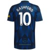 Maglia ufficiale Manchester United Marcus Rashford 10 Alternativa 2021-22 per Uomo